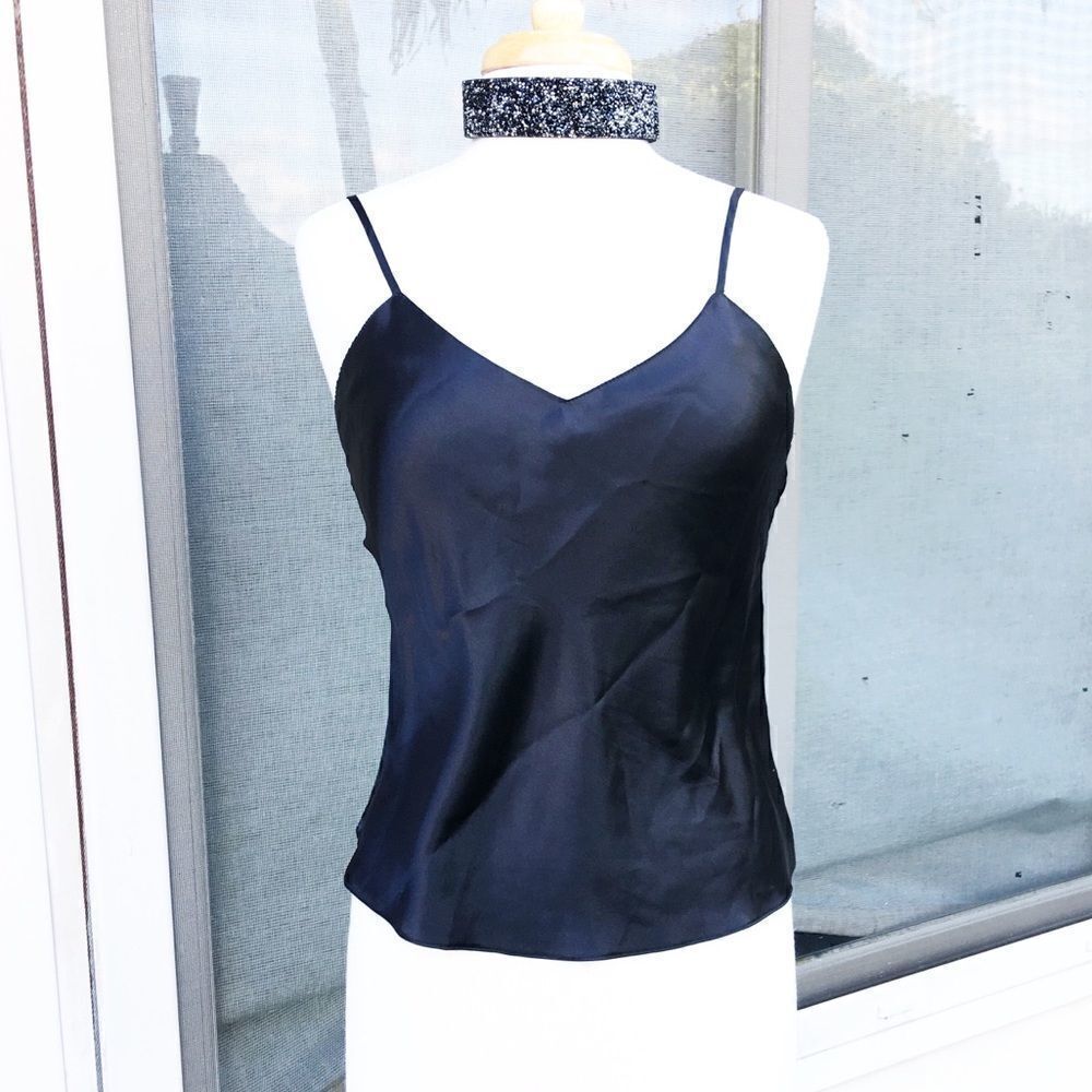 Vintage Godiva lingerie black camisole size Medium
